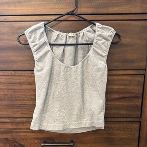 Free People Heather Gray Sleeveless Top